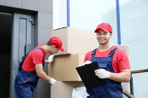 Man and van vehicle loading household items for a UK service booking