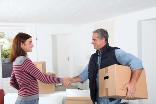 Careful handling of boxes and furniture during a home move