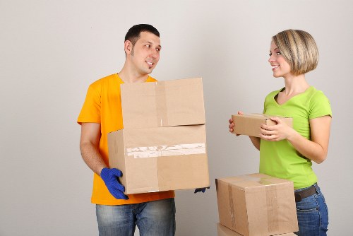 Residential moving day in Notting Hill with a removal van